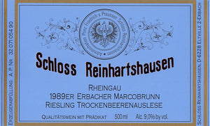 Schloss Reinhartshausen 1989 Erbach Marcobrunn Riesling Trockenbeerenauslese (0,5l)