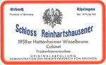 Schloss Reinhartshausen -1959 er Hattenheimer Wisselbrunn Cabinet Trockenbeerenauslese